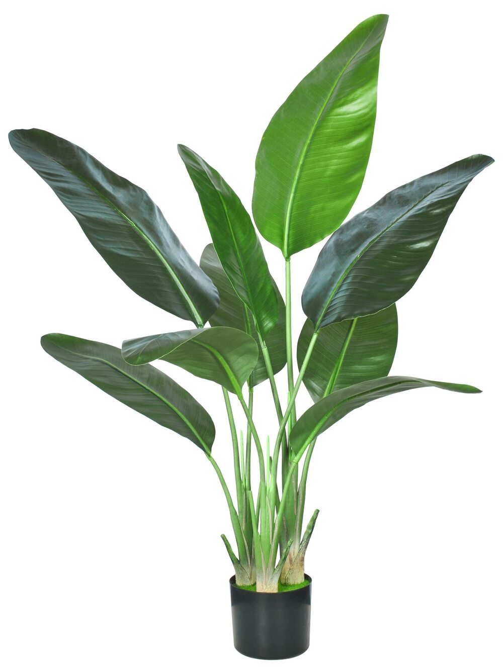 9552 Artificial Bird of Paradise Plant,Faux Palm Tree Potted Plant